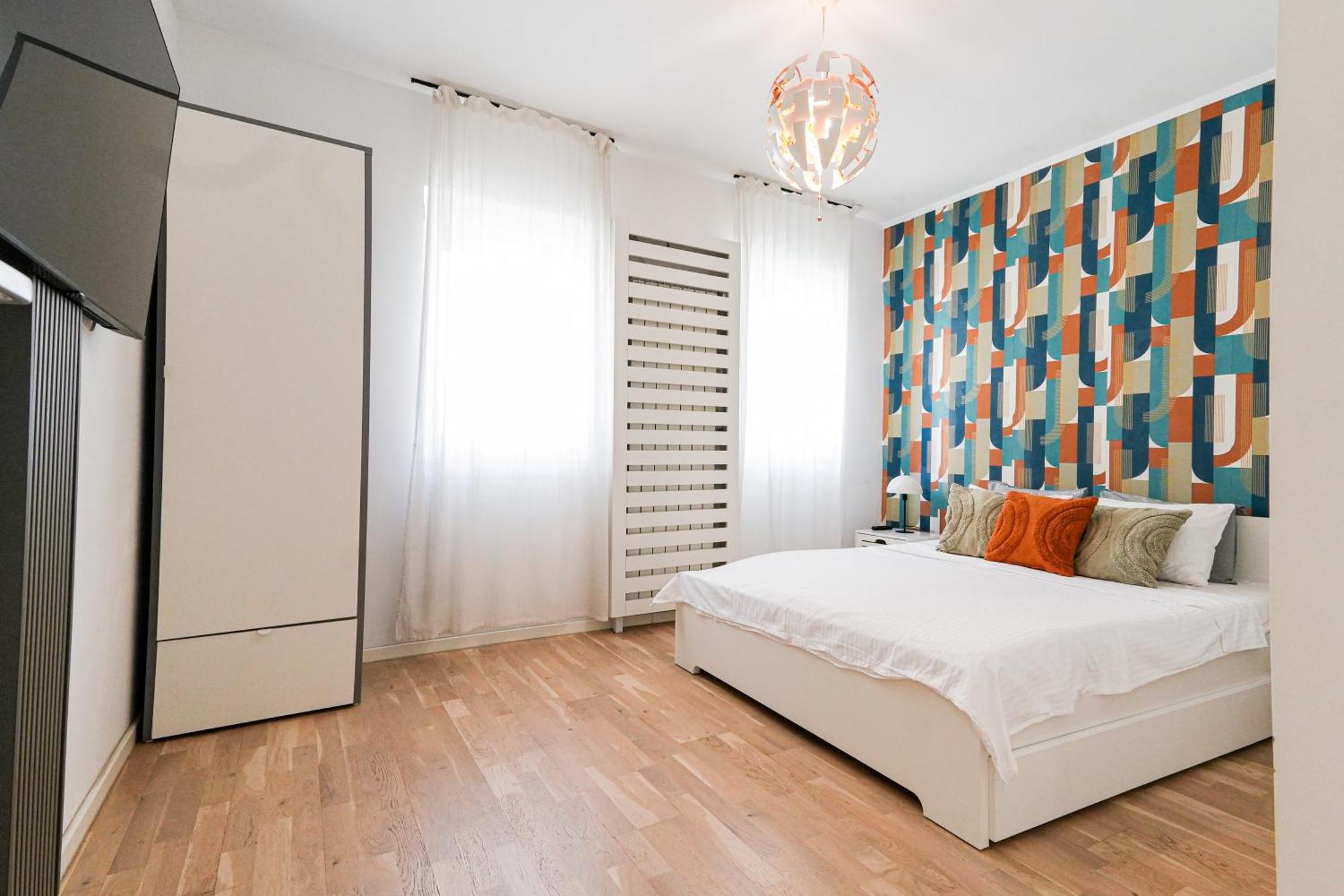 בוקרשט Maria - Modern Apartment With Parking And Workspace מראה חיצוני תמונה